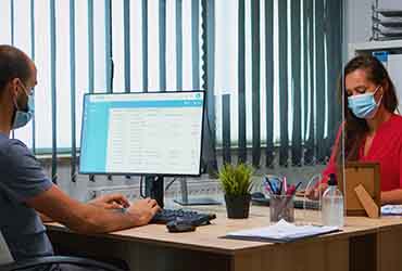 Healthcare professional planning personalized care plan